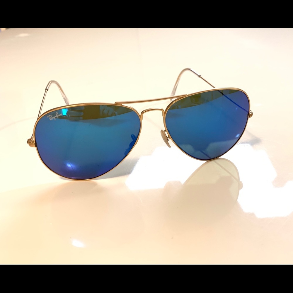 Ray-Ban Aviator Flash Blue Sunglasses